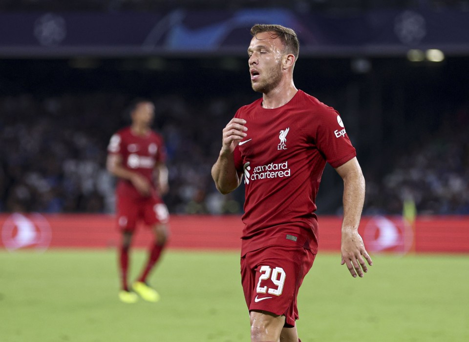 Arthur Melo has played 13 minutes of first team action since joining Liverpool