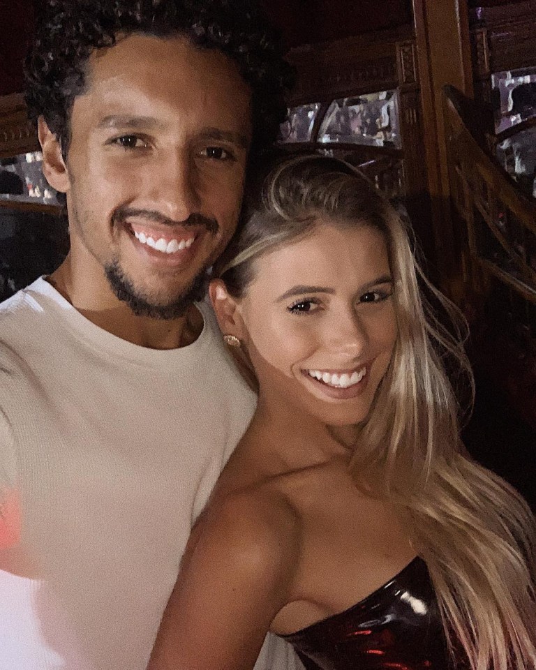 Cabrino with husband Marquinhos