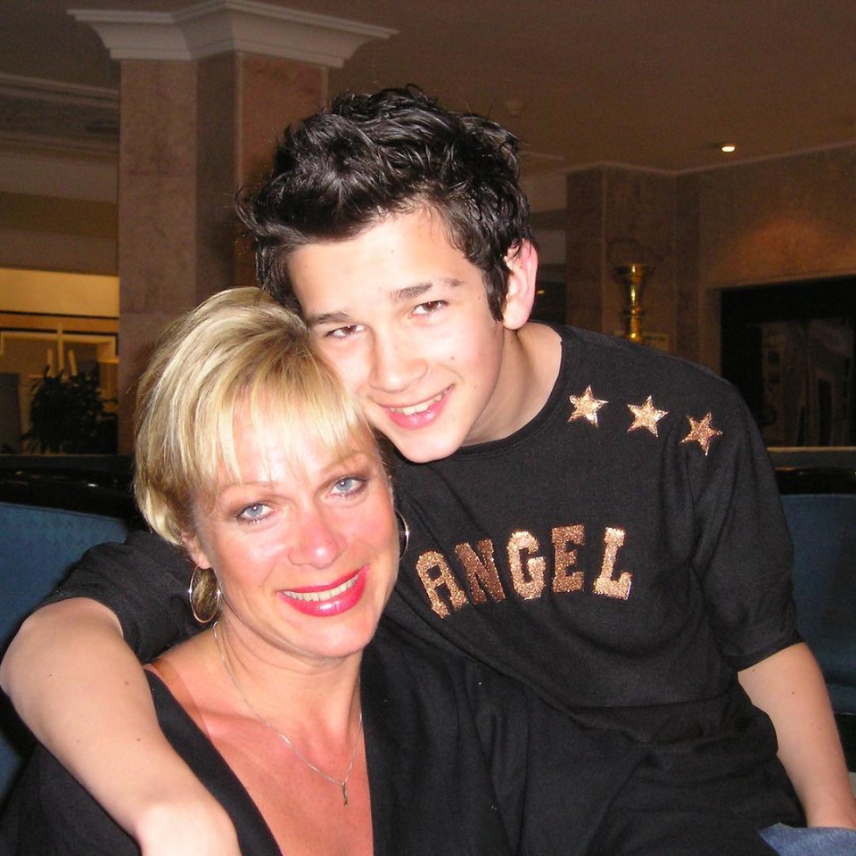 Denise and her son Matty as a child