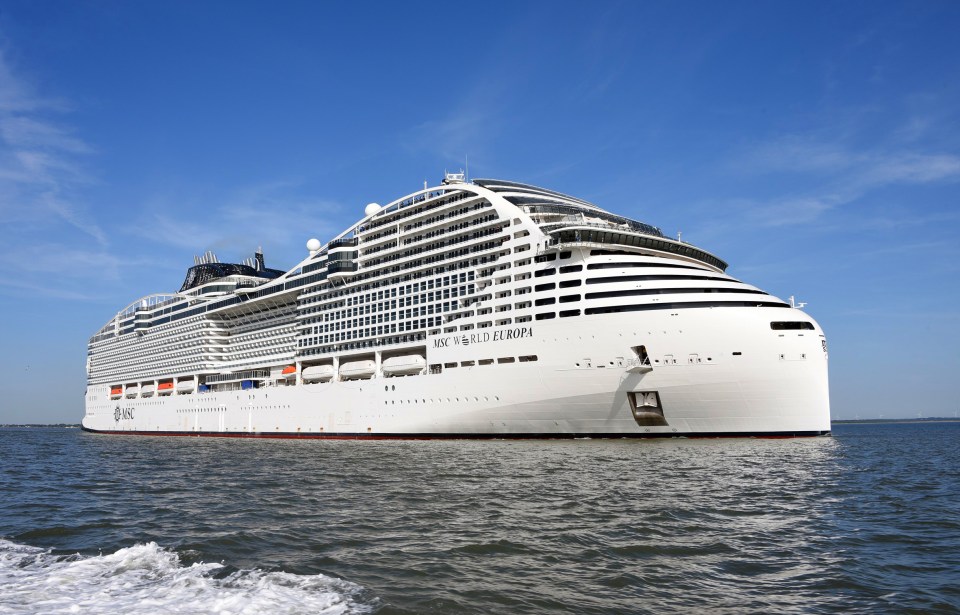 Many England Wags are set to stay aboard the MSC Europa