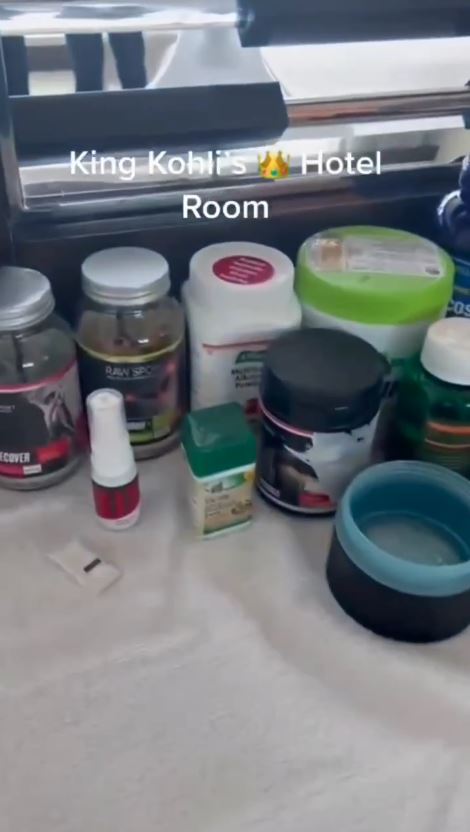 Medicines and supplements could also be seen on the disturbing video