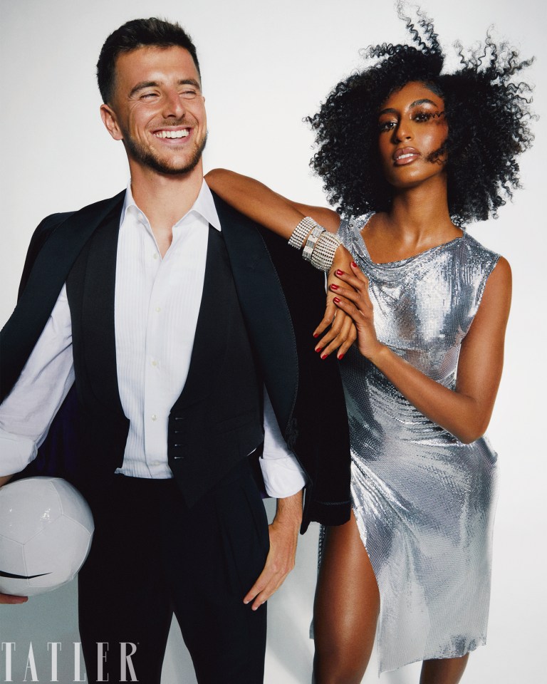 Mason, pictured here with Emilia Boateng, confirmed to the magazine that he doesn't currently have a girlfriend, but does occasionally go out on dates