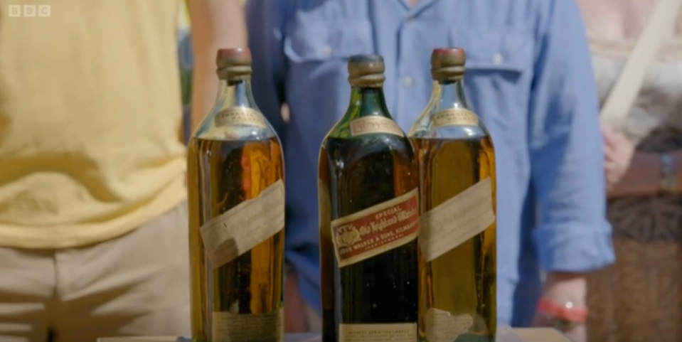 A guest on Antiques Roadshow brought on three bottles of whiskey