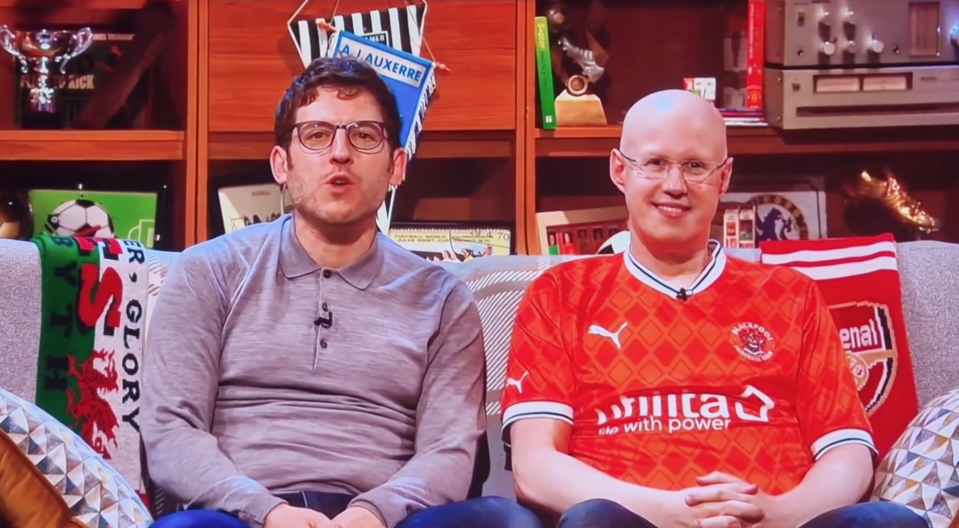 James and Matt Lucas present the Fantasy Football League show