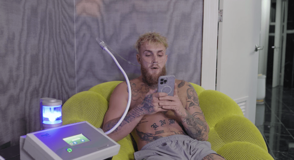 Jake Paul using natural oxidative therapy