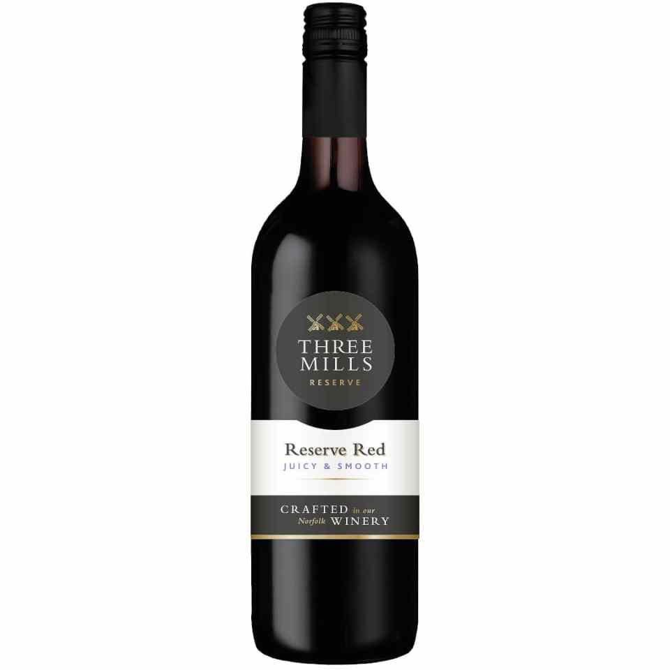 Three Mills Reserve Red Wine 75cl