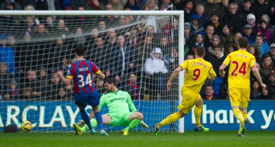 Rickie Lambert has given Liverpool the lead