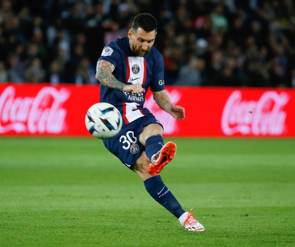 Messi scored a stunning free-kick in the same game