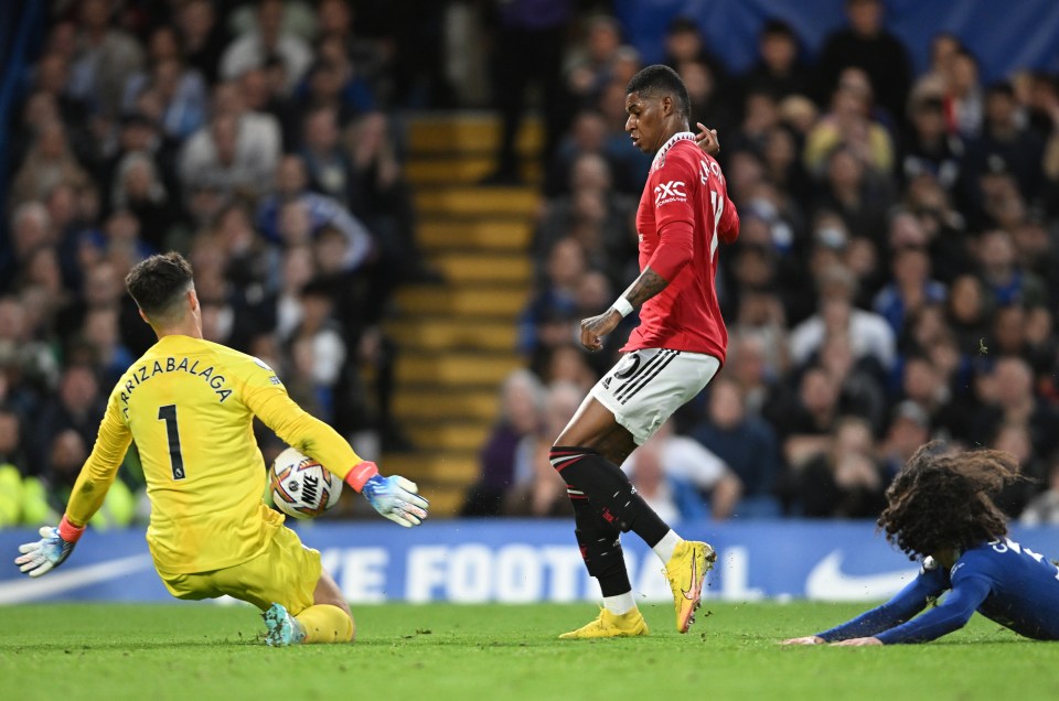 Rashford missed a couple of chances and otherwise contributed very little