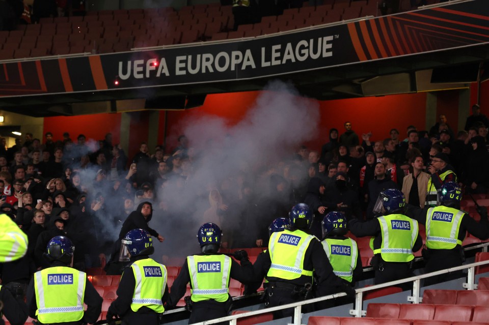 Issues occurred at the end of Arsenal’s 1-0 win