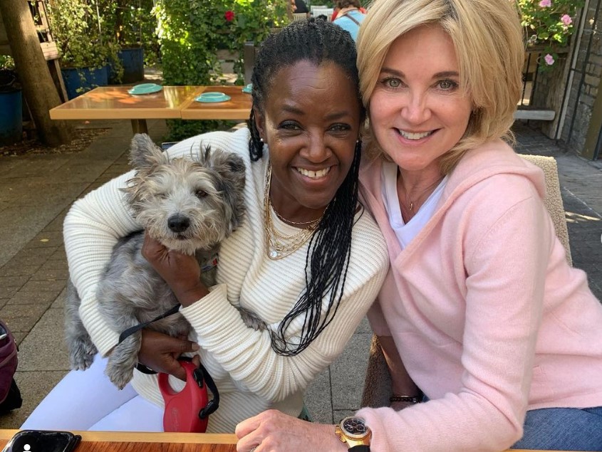 Anthea Turner and Blue Peter co-star look incredible as they reunite after 30 years