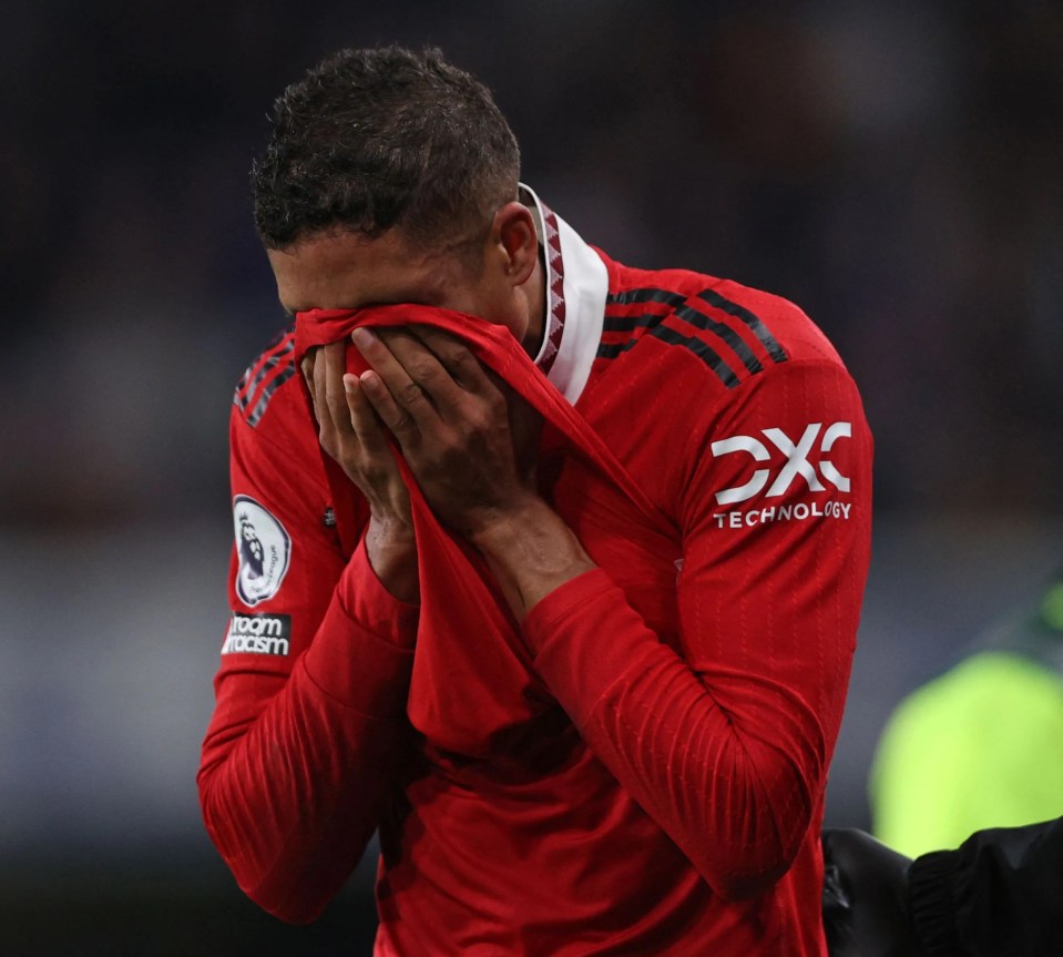 Varane could not hold back the tears as the emotions kicked in