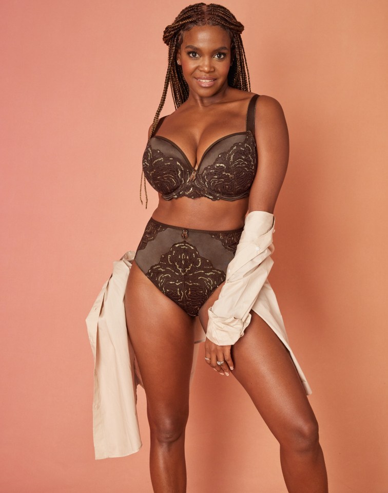 Oti Mabuse looked stunning as she modelled her new lingerie collection for Bravissimo