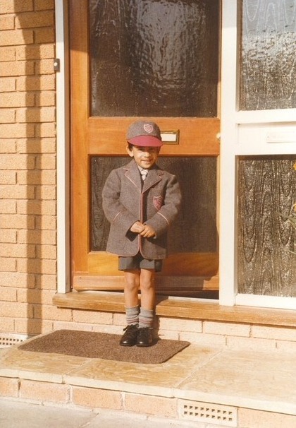 School whizz Rishi is ready for class