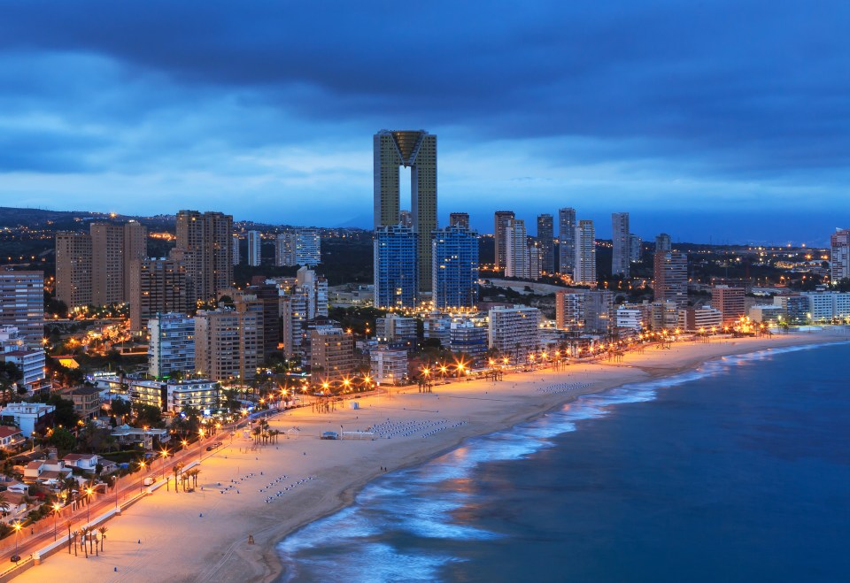 Standing 610ft high, the 4H Gran Club Mali dominates the Benidorm skyline and has a glass panoramic lift offering spectacular views over Spain’s Costa Blanca sea and mountains