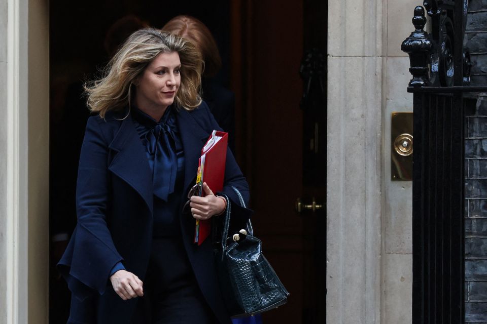 Cabinet minister Penny Mordaunt leaves No10