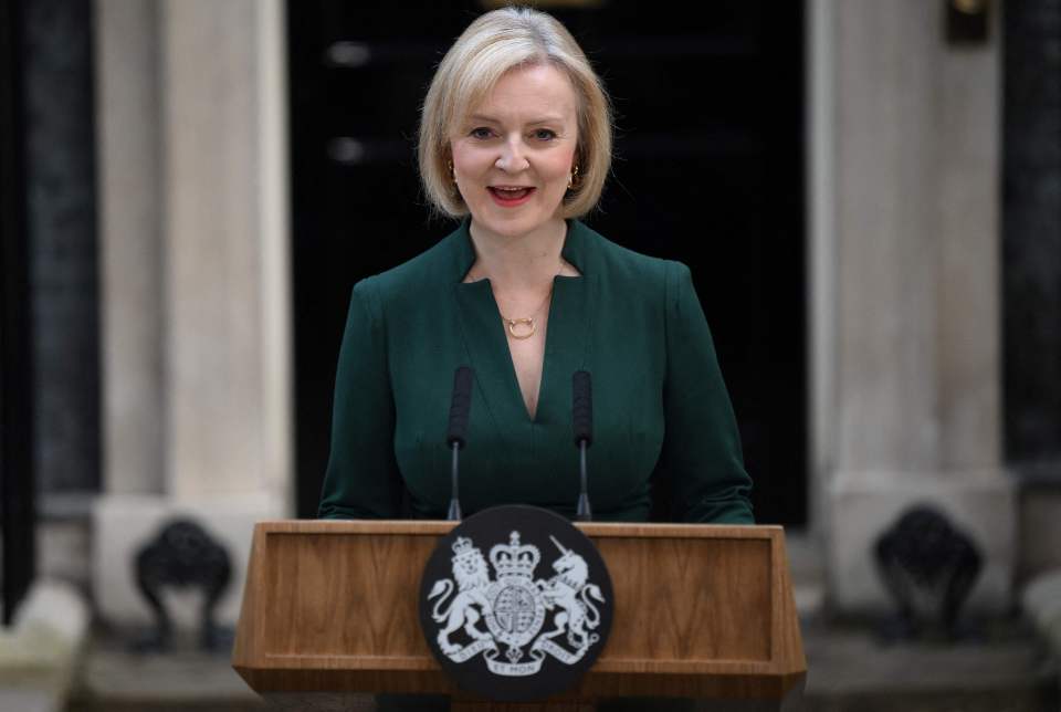 Liz Truss announced there are "brighter days ahead"