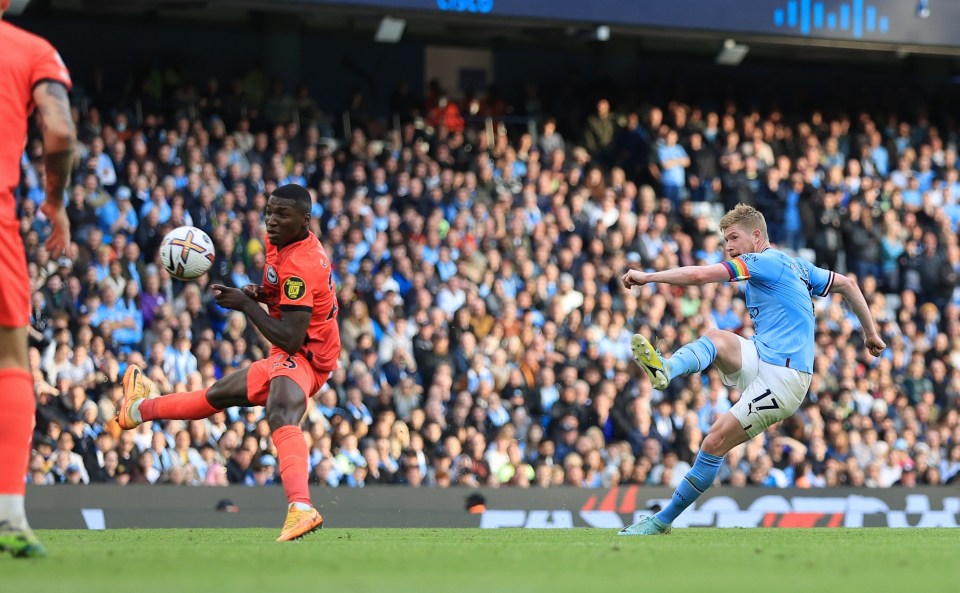 Kevin De Bruyne scored the pick of the bunch to round off the win