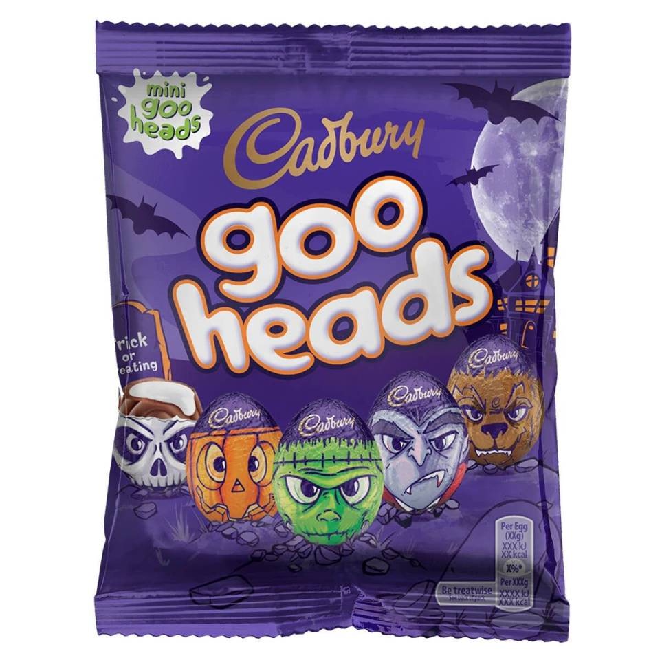 Cadbury Goo Heads chocolate creme egg minis bag, 89g, £1 at Sainsbury’s