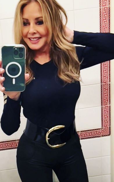 Carol Vorderman looked incredible in the all black outfit