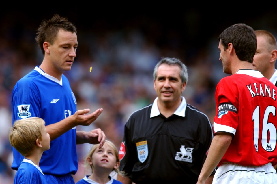 John Terry and Roy Keane clashed as Prem captains in their heydays