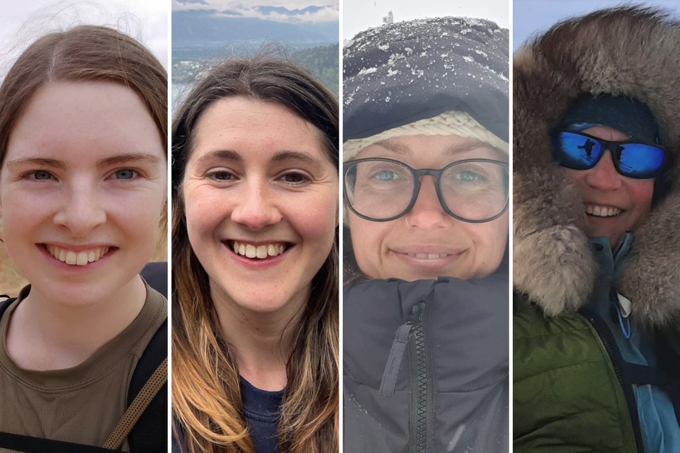 The new team, from left: Clare Ballantyne, Natalie Corbett, Mairi Hilton, Lucy Bruzzone