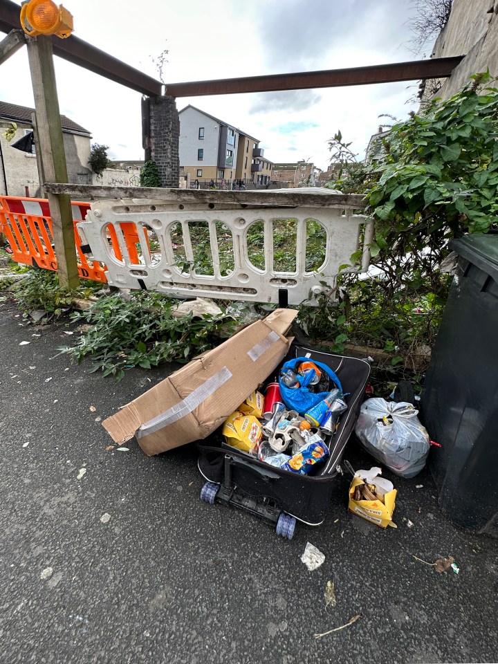 Fly-tippers often discard what they don't need on the street