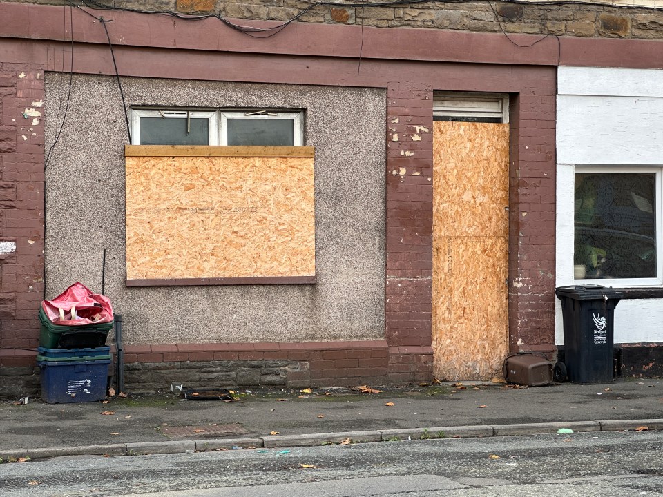 Some shops and homes in and around Commercial Road have been boarded up