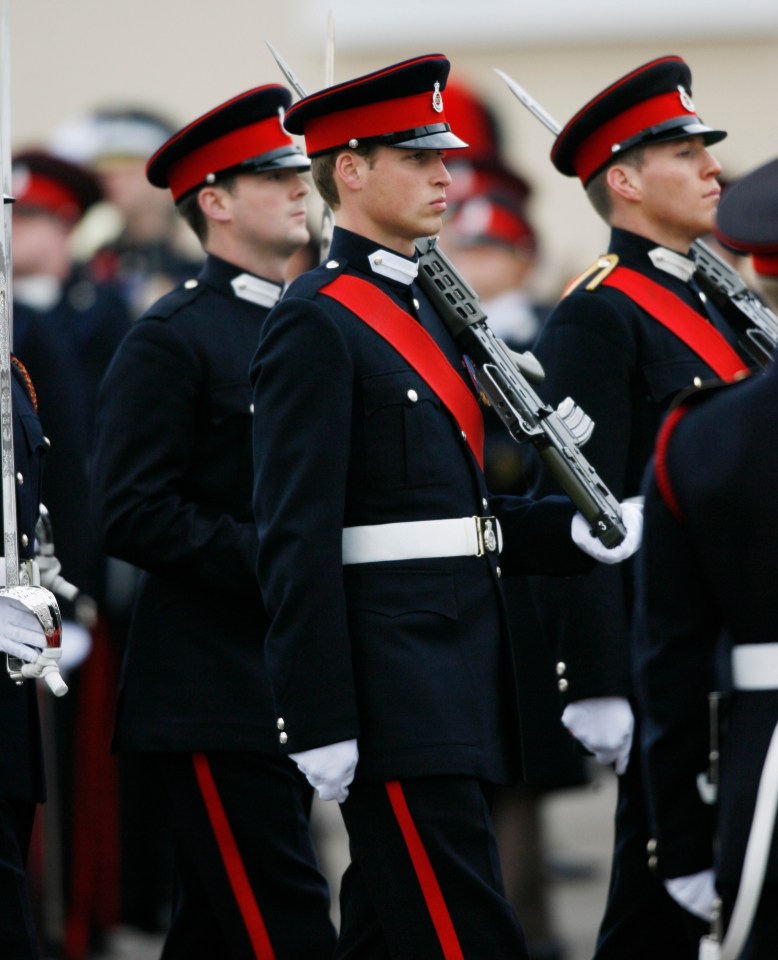 War hero Loz, pictured right, graduated with Prince William