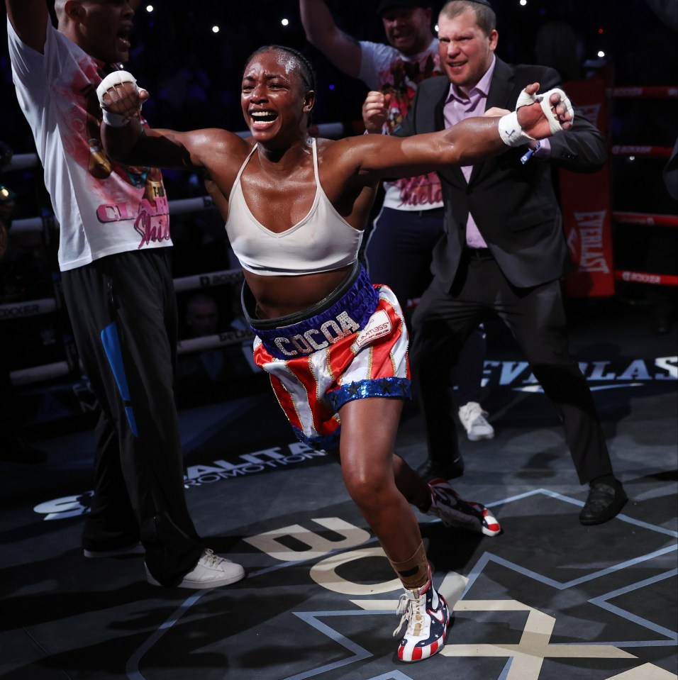 The American celebrated wildly after the result was announced