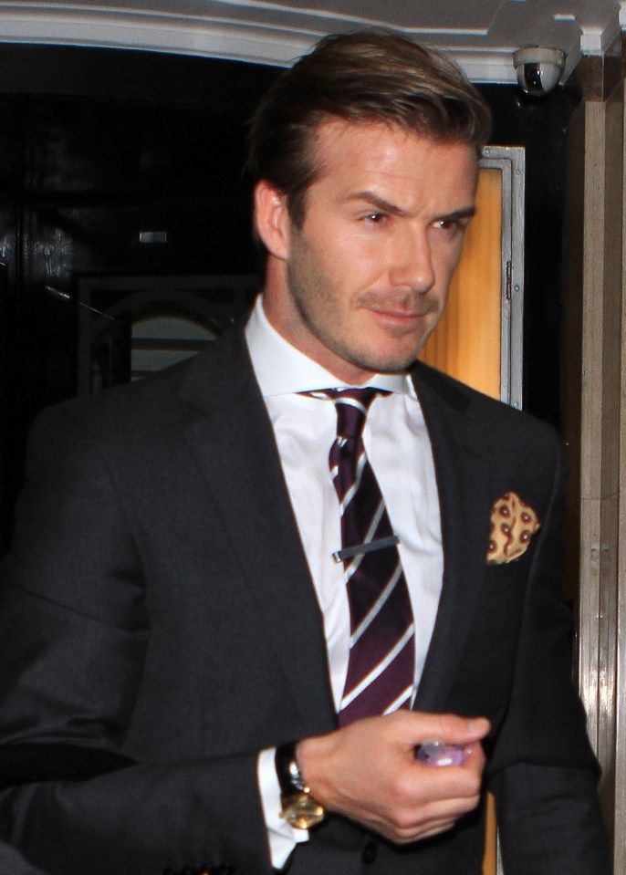 Beckham was with United from 1992-2003 before playing for Real Madrid, AC Milan, PSG and LA Galaxy, plus earning 115 England caps