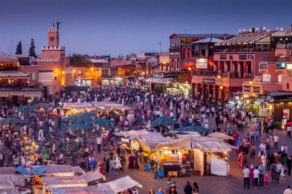 Marrakesh is a popular tourist destination for UK holidaymakers