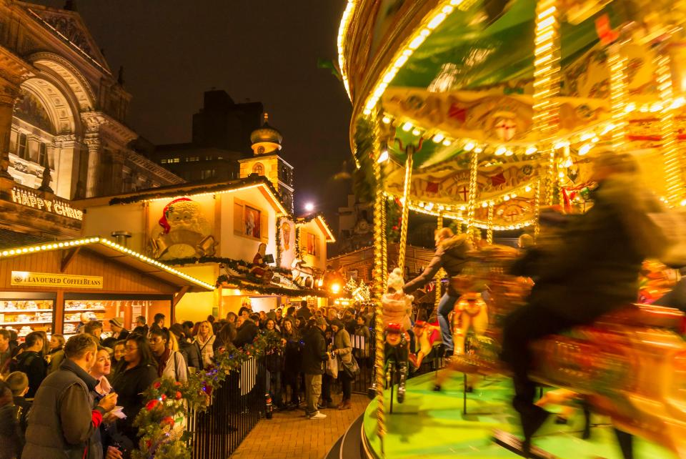 Birmingham Christmas market is a popular choice which was ranked fourth