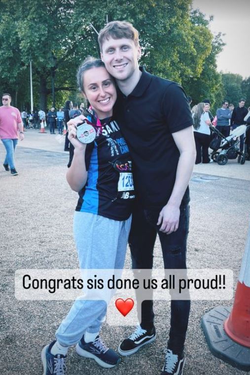 EastEnders' Jamie Borthwick has posed with his rarely-seen sister