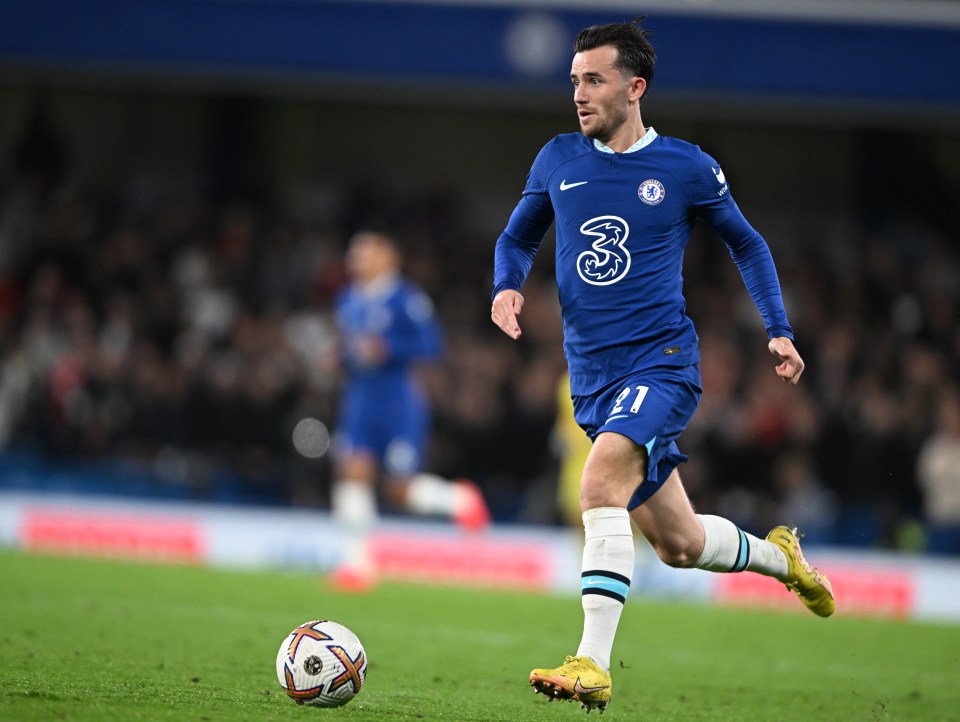 Chelsea’s Ben Chilwell on the ball