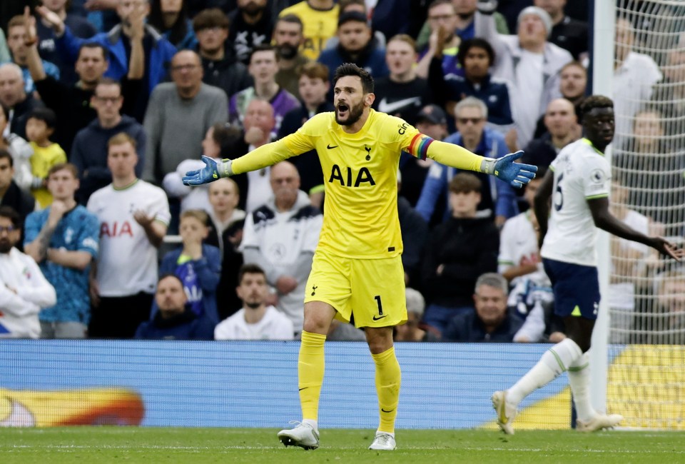 Lloris was not happy and moaned about the VAR decision for a goal