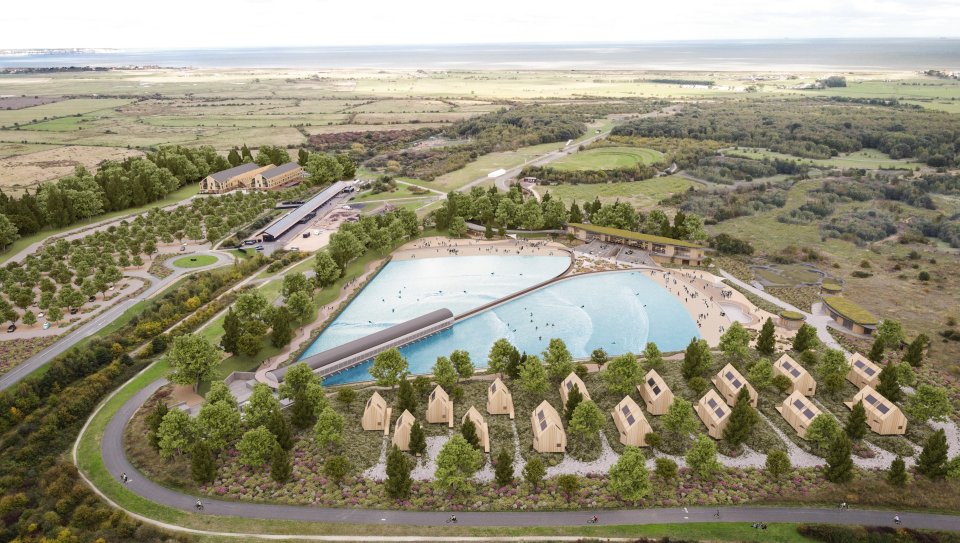 The attraction will have surf pools, splash zones and a nearby five-star hotel