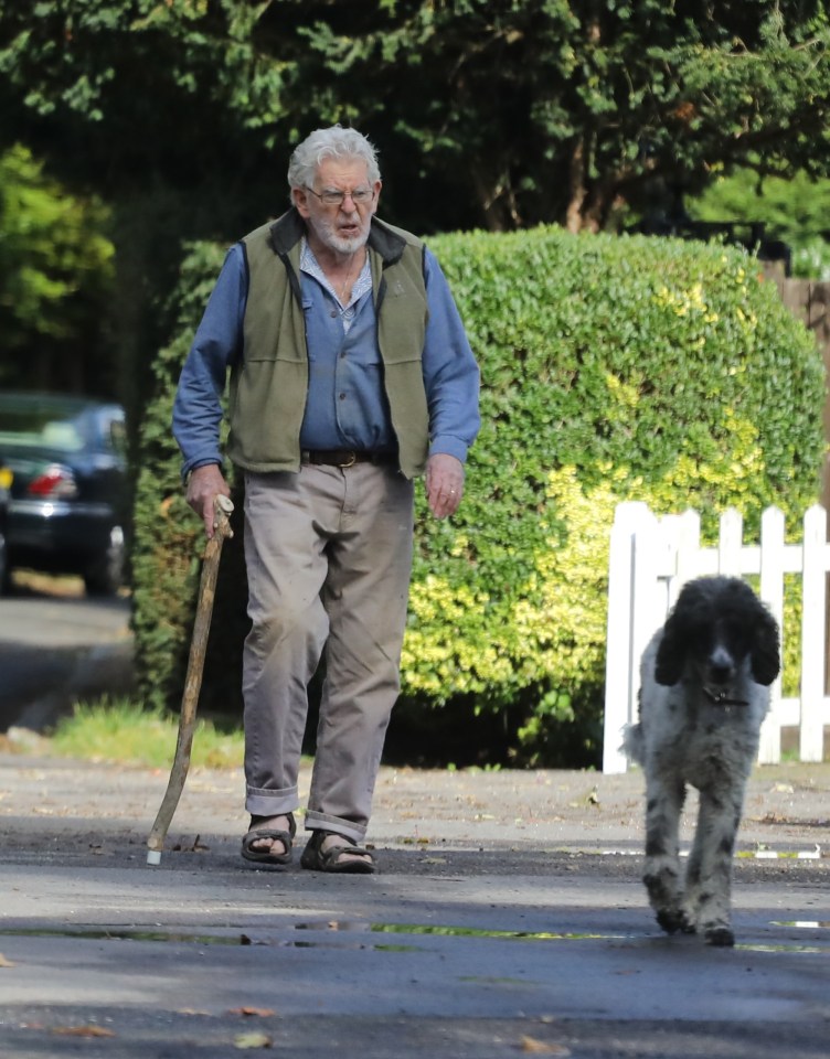 Rolf Harris was last seen with his dog Bumble two years ago