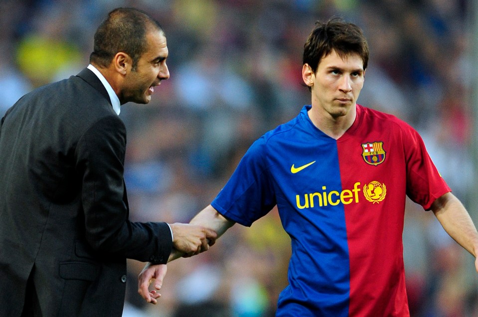 Guardiola coached Messi for four years at Barcelona