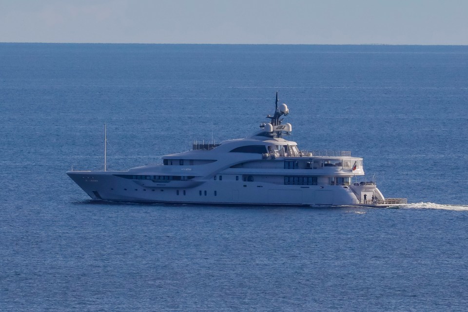 Putin's superyacht has fled a port near Nato countries after the Russian tyrant made a nuclear threat against Ukraine