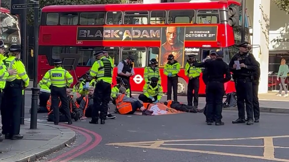 Eco-protesters are allowed, by law to sit in the middle of the road holding up fire engines for as long as they like