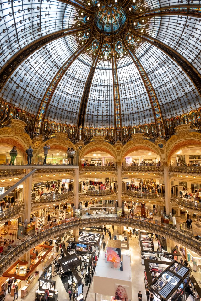 Galeries Lafayette Paris Haussmann department store is an attraction in itself and a must if you are in town to shop