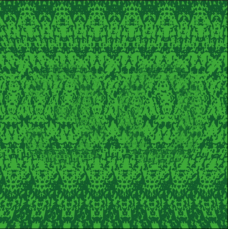 Can you spot the hidden number in this green illusion?