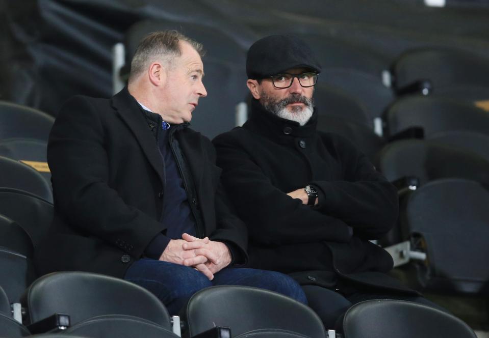 Roy Keane, pictured at Hull earlier this year, is open to returning to management.