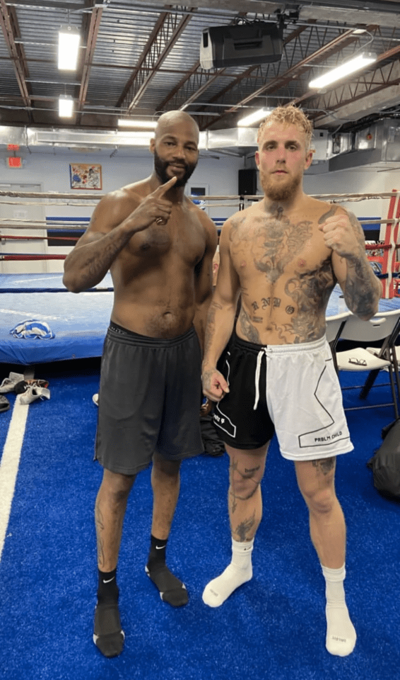 Former world champion Chad Dawson with Jake Paul