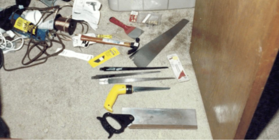 Tools Dahmer used to cut up his victims