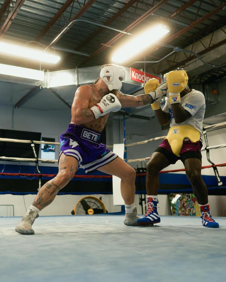 Jake Paul ahead of his fight with Anderson Silva