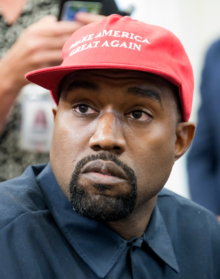 Outcast Kanye West has been dropped by Adidas and Gap for his anti-semitic outbursts - pictured in the White House in 2018