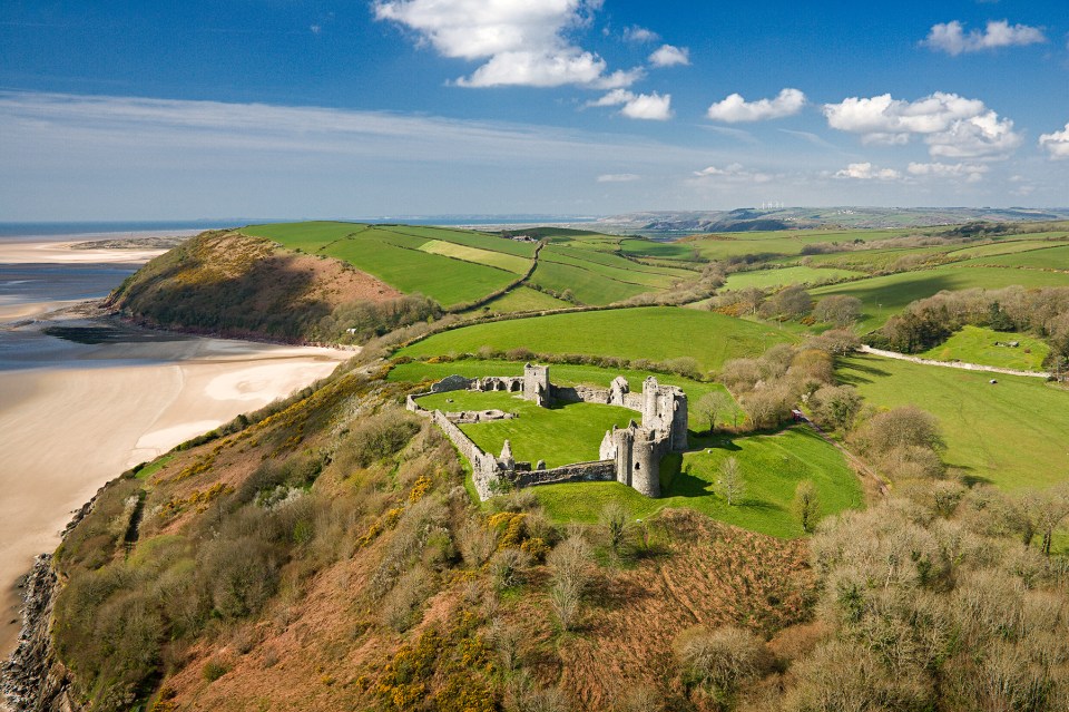 Carmarthenshire is known as the Garden of Wales and it's where you can find hidden cove beaches, medieval castles and even vineyards