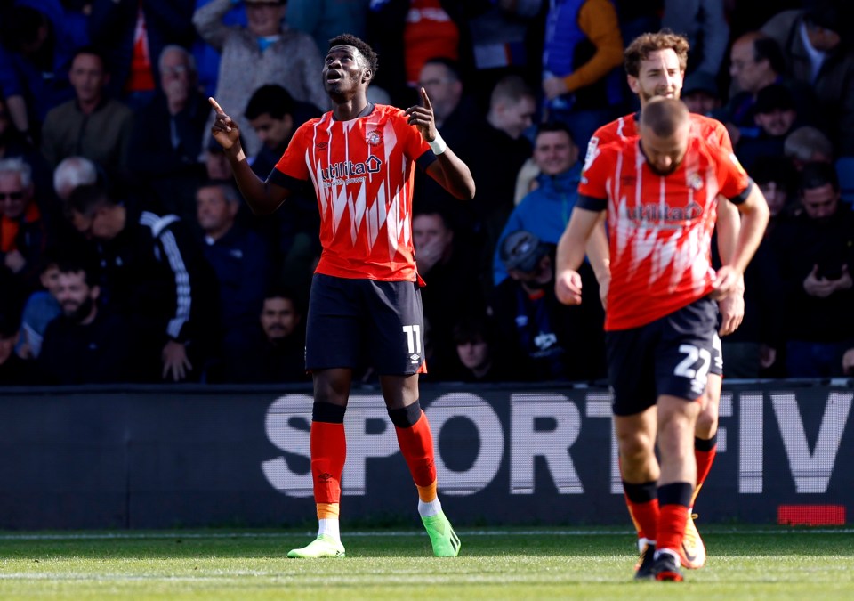 Elijah Adebayo was racially abused online after scoring in Luton Town's win over QPR